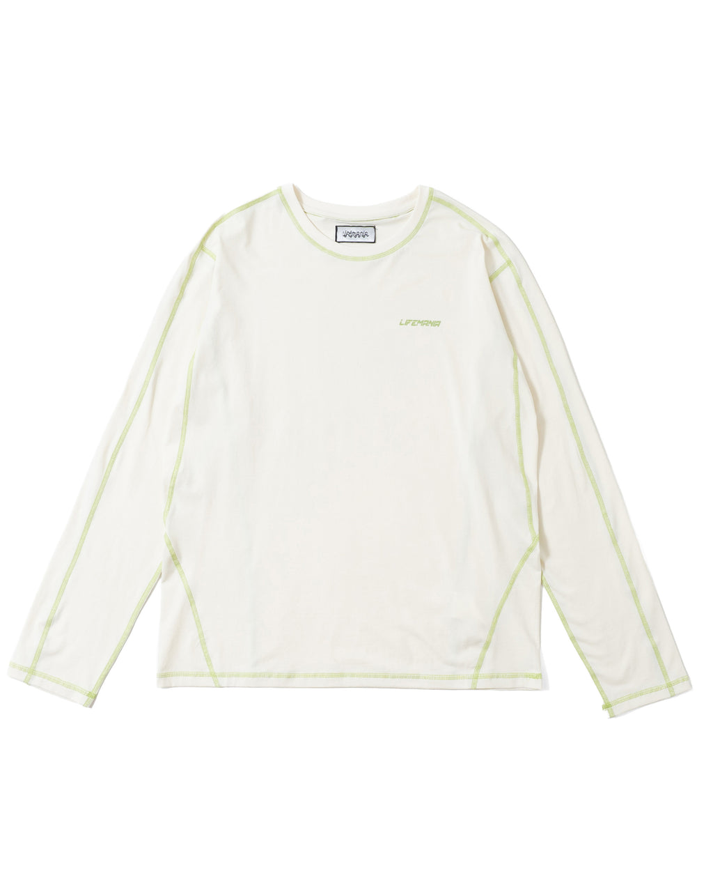 Stitched Sports L/S Tee (Cream)