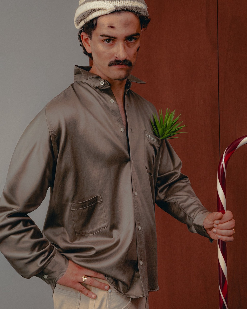 POCKETS MAN SHIRT（Olive）