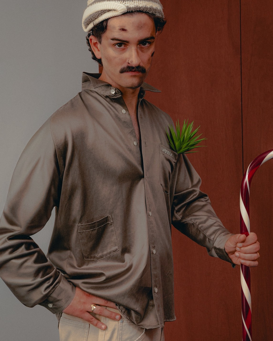 POCKETS MAN SHIRT（Olive）