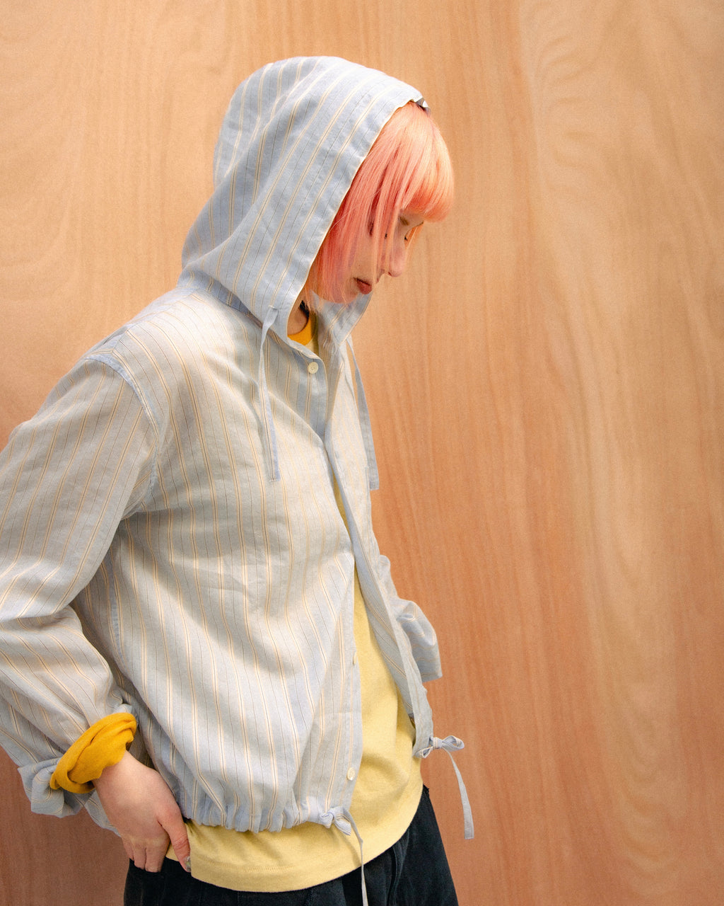 HOODED PAJAMA TOP（Sky Blue）