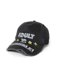 AIT DISTRESSED CAP（Washed Black）