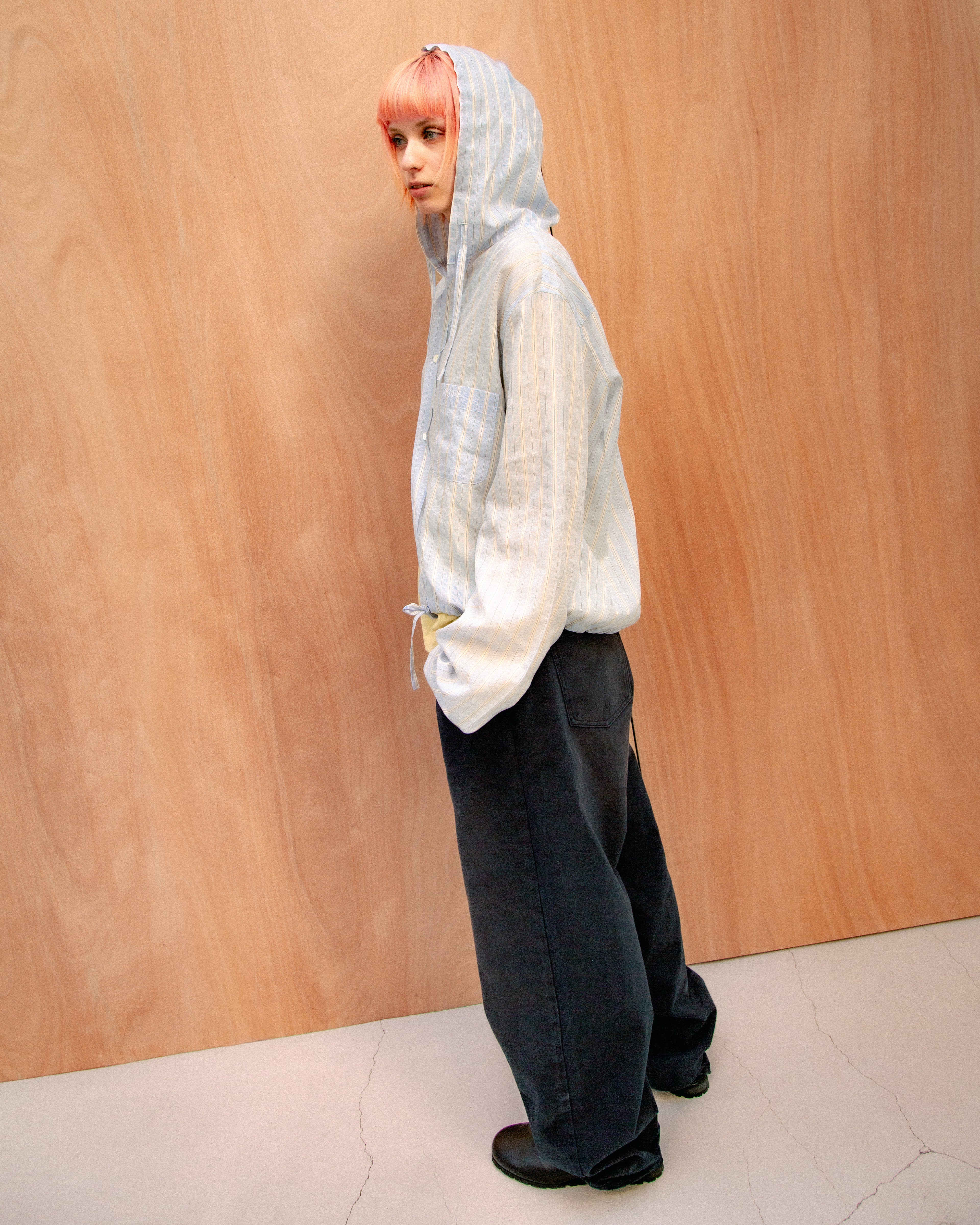 HOODED PAJAMA TOP（Sky Blue）