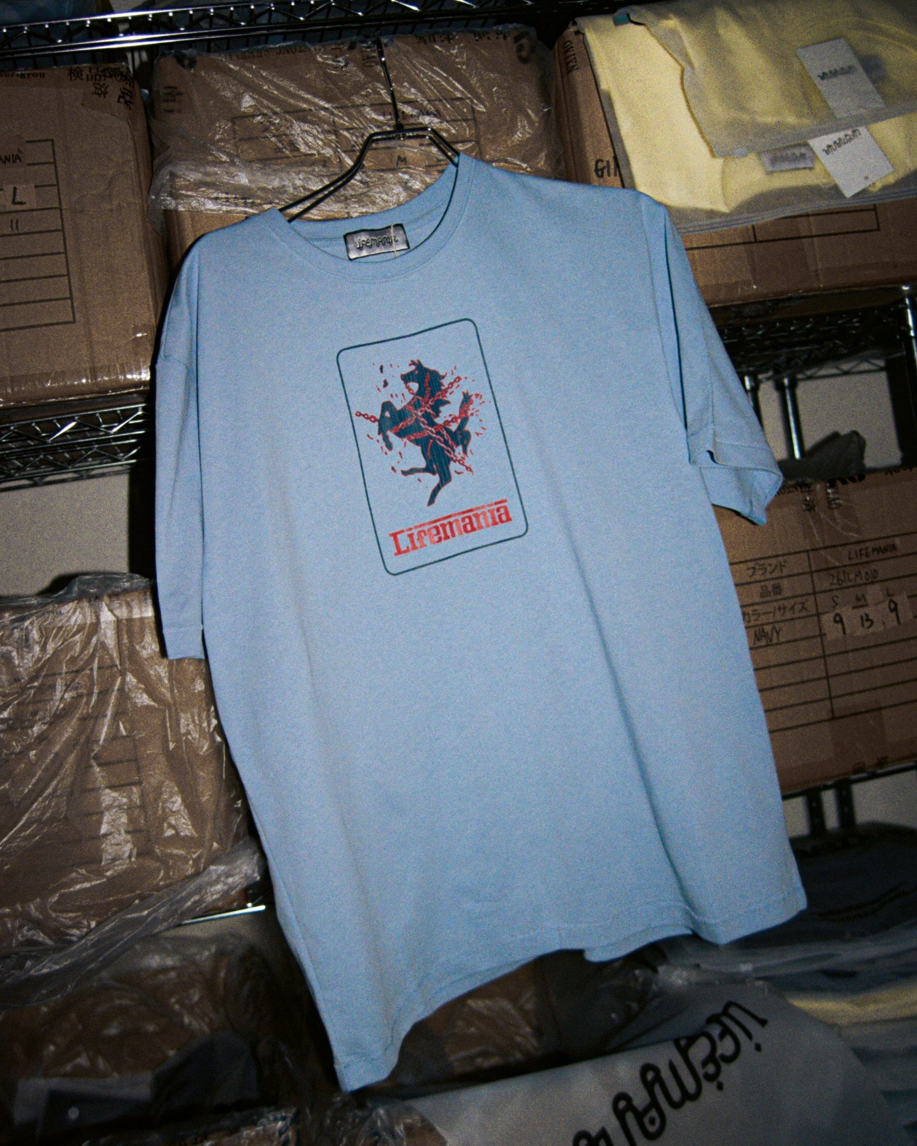 Chained Horse S/S Tee (Sky Blue)