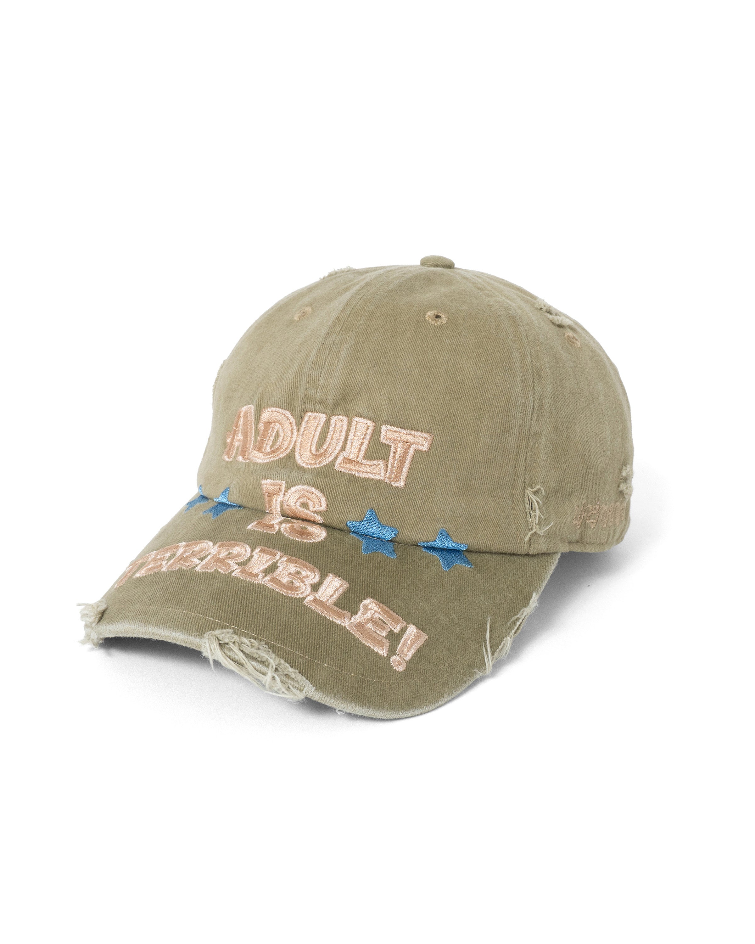 AIT DISTRESSED CAP（Washed Olive）
