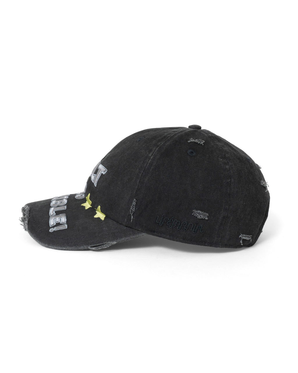 AIT DISTRESSED CAP（Washed Black）